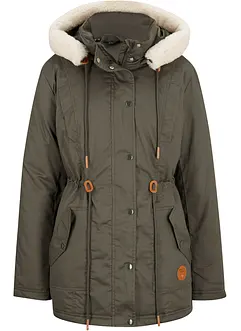 Gewatteerde parka met imitatiebont, bonprix