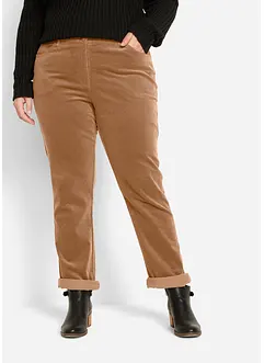 Stretch corduroy broek, straight, bonprix