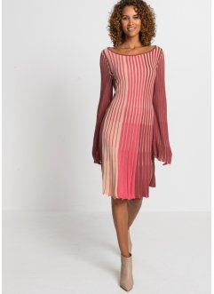 Gebreide jurk in plissé look, BODYFLIRT boutique