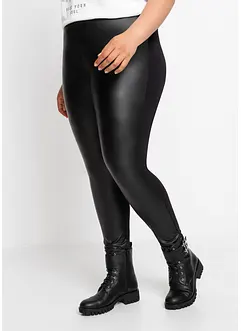 Imitatieleren legging met viscose, bonprix