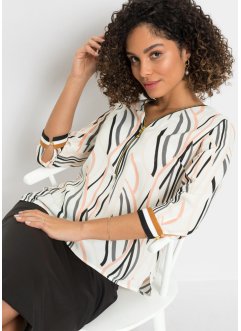 Gedessineerde blouse met ritssluiting, bpc selection