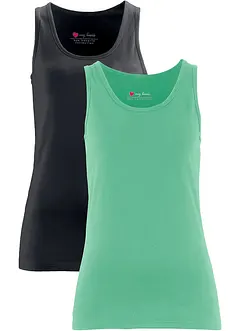 Stretch tanktop (set van 2), bonprix