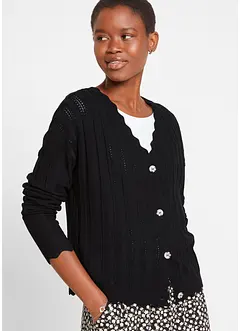 Kort ajour vest met viscose, bonprix