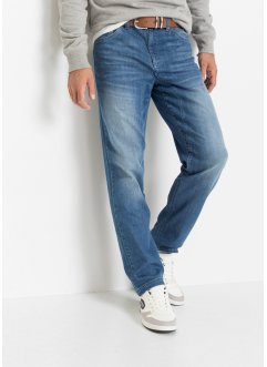 Classic fit stretch jeans met verstevigd kruis, tapered, John Baner JEANSWEAR