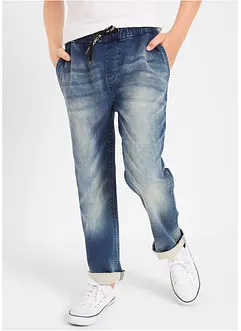 Jogging jeans met mid waist en comfortband, bonprix