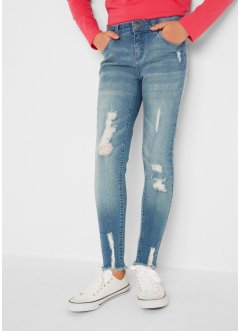 Skinny jeans met used effect, John Baner JEANSWEAR