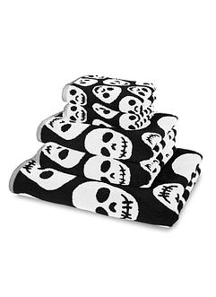 Handdoek met doodskoppen, bpc living bonprix collection