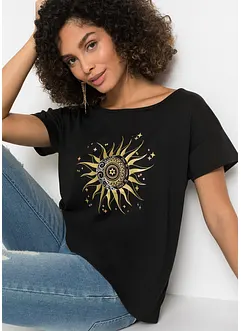 Shirt met metallic print, bonprix