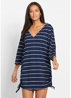 Lang strandshirt met capuchon van viscose, bonprix