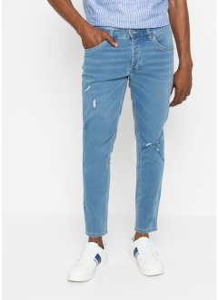 Slim fit stretch jeans met biologisch katoen, tapered, RAINBOW