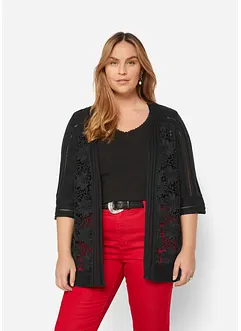 Vest met kant, bonprix