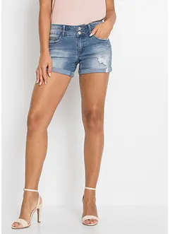 Jeans short met mid waist, bonprix