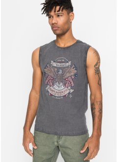 Muscle shirt in washed out look, John Baner JEANSWEAR