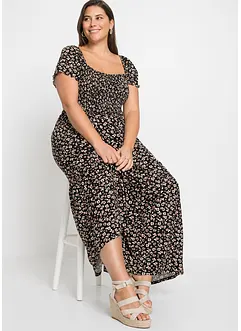 Maxi jurk van viscose, korte maat, bonprix