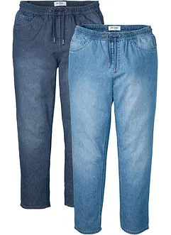 Classic fit instapjeans van zomers denim (set van 2), bonprix