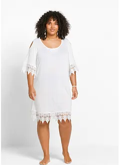Transparante strandjurk  van viscose, bonprix