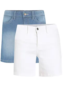 Stretch jeans short (set van 2), bonprix