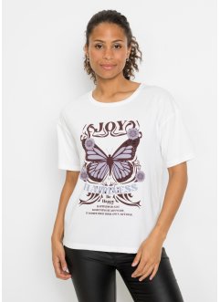 Oversized shirt met vlinderprint, RAINBOW