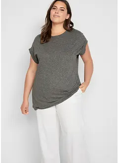 Longshirt van biologisch katoen (set van 2), bonprix