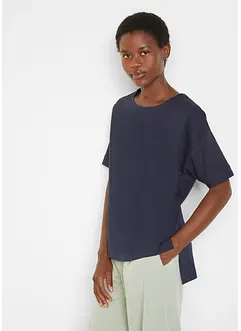 Oversized T-shirt met splitten opzij, bonprix