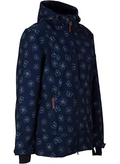 Softshell jas met bloemenpatroon, waterafstotend, bonprix