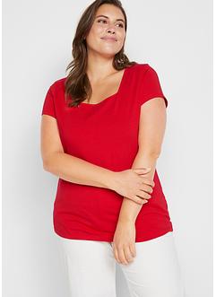 Shirt met carréhals en korte mouwen, bpc bonprix collection