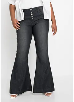 Flared jeans met onafgewerkte randen, bonprix