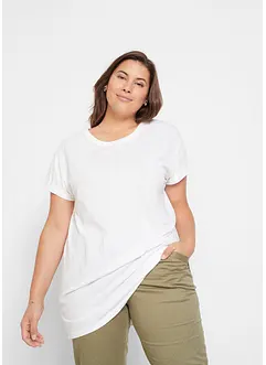 Boxy longshirt, korte mouw, bonprix