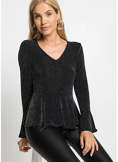 Longsleeve met glitter, bonprix