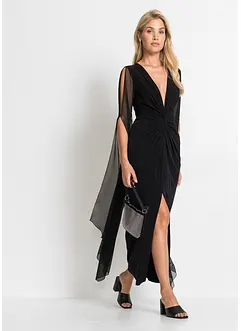 Maxi jurk met lange mesh mouwen, bonprix