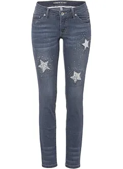 Skinny jeans met sterren, bonprix