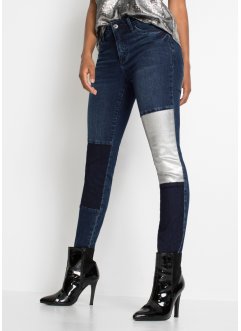 Super skinny jeans met glanzende patches, RAINBOW