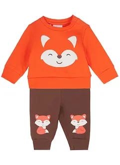 Baby sweater en sweatpants van biologisch katoen (2-dlg. set), bonprix