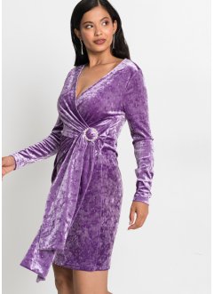 Fluwelen jurk met stras, BODYFLIRT boutique