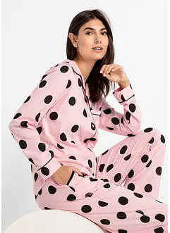 Pyjama met knoopsluiting (2-dlg. set), bonprix