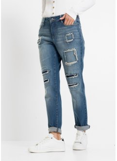Boyfriend jeans met destroyed details, RAINBOW