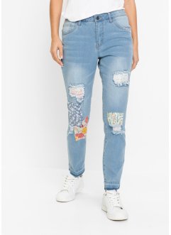 Boyfriend jeans met patches, RAINBOW