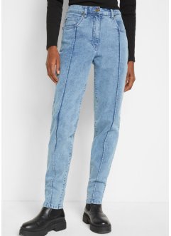 High waist mom jeans met flatteuze naden en comfortband, bpc bonprix collection