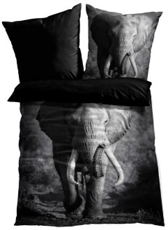 Dubbelzijdig dekbedovertrek met olifant, bpc living bonprix collection