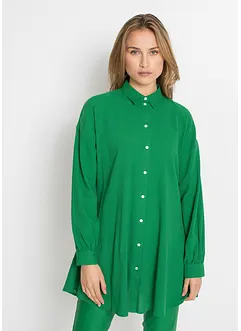 Lange crinkle blouse, wijd model, bonprix