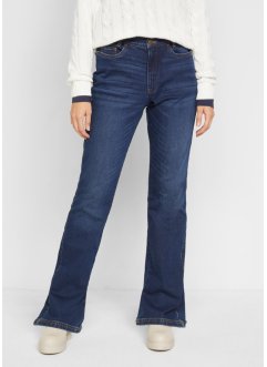 Katoenen flared jeans met comfortband, bpc bonprix collection