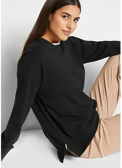 Sweater met zijsplitten, bonprix