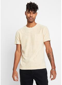 T-shirt van zacht frotté, John Baner JEANSWEAR