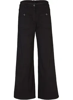 Wide leg jeans met high waist en comfortband, bonprix