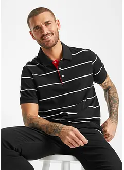 Piqué poloshirt (set van 2), korte mouw, bonprix