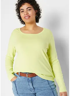 Katoenen longsleeve met ronde hals, bonprix