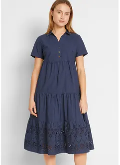 Tuniekjurk met broderie anglaise van puur katoen, bonprix