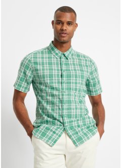 Seersucker overhemd met comfort fit en korte mouwen, bpc bonprix collection