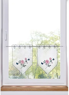 Paneelval met bloemenborduursel (set van 2), bpc living bonprix collection
