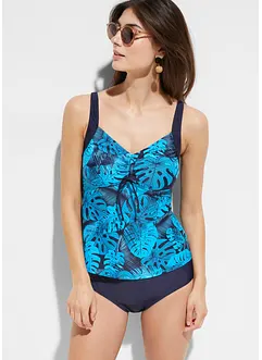 Tankini met gerecycled polyamide (2-dlg. set) met plooitjes, bonprix